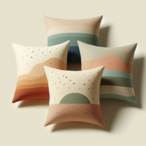 Cushions with different patterns